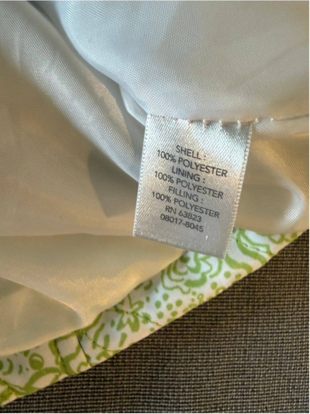 Christopher & Banks quilted vest green and white floral size Medium - Picture 8 of 9